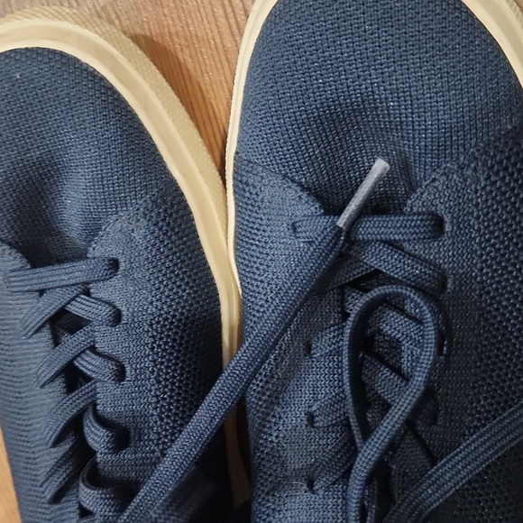 Rothy's Casual Weekend Sneaker Woven Washable Lightweight RS02 Navy White Size 7 - Picture 8 of 8